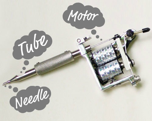 tattoo gun is needed there are many different components to a tattoo